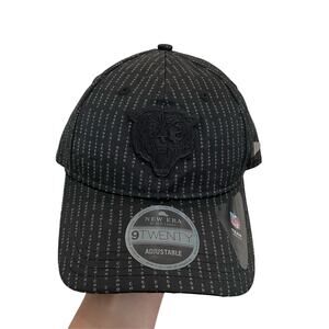 New Era black label Chicago bears adjustable hat